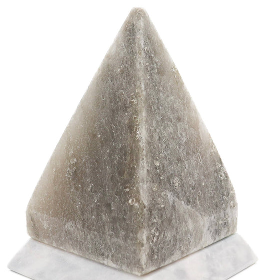 8.5" Gray Himalayan Salt Lamp w/ Marble Base