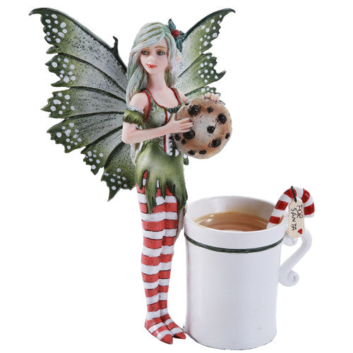 Cup Fairy Christmas Statue