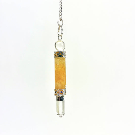 Pendulum - Golden Quartz - 3 pc Healing Wand