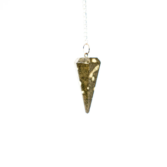 Pendulum - Spotted Scolecite Faceted