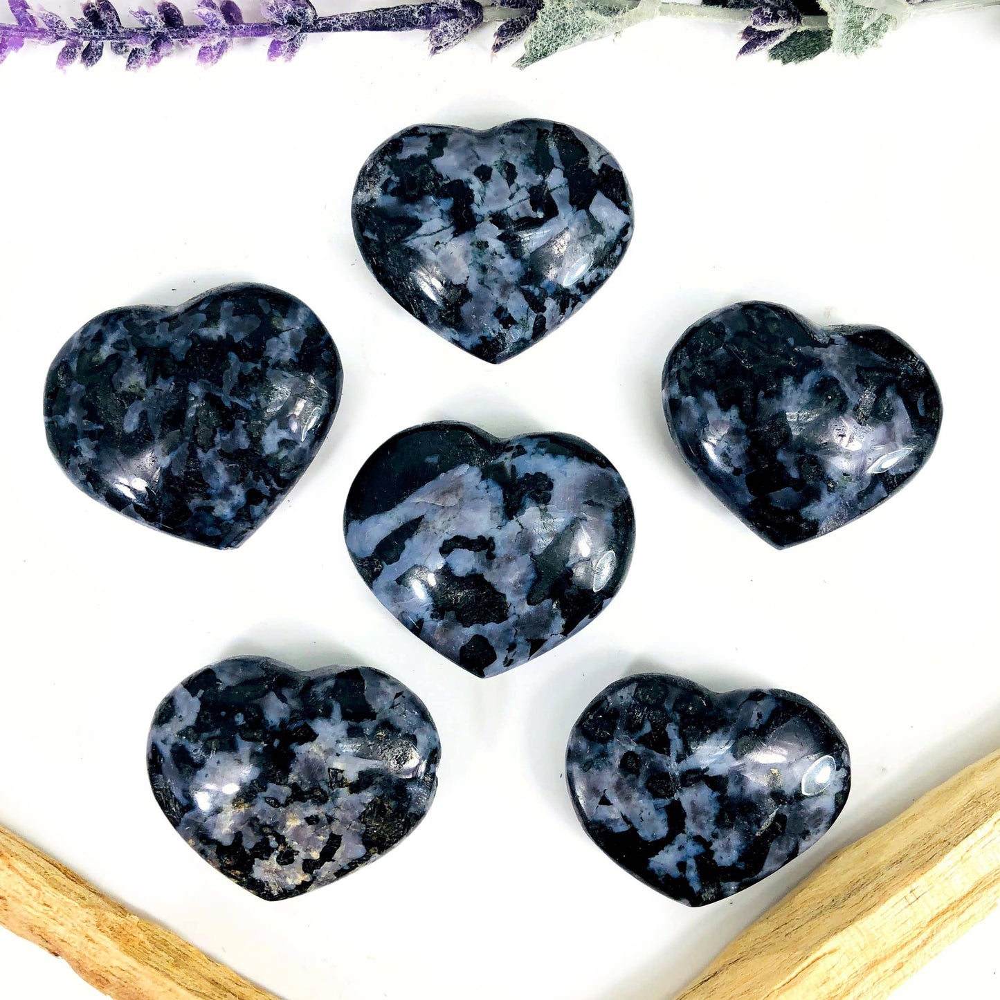 Indigo Gabbro (Blizzard Stone) Heart