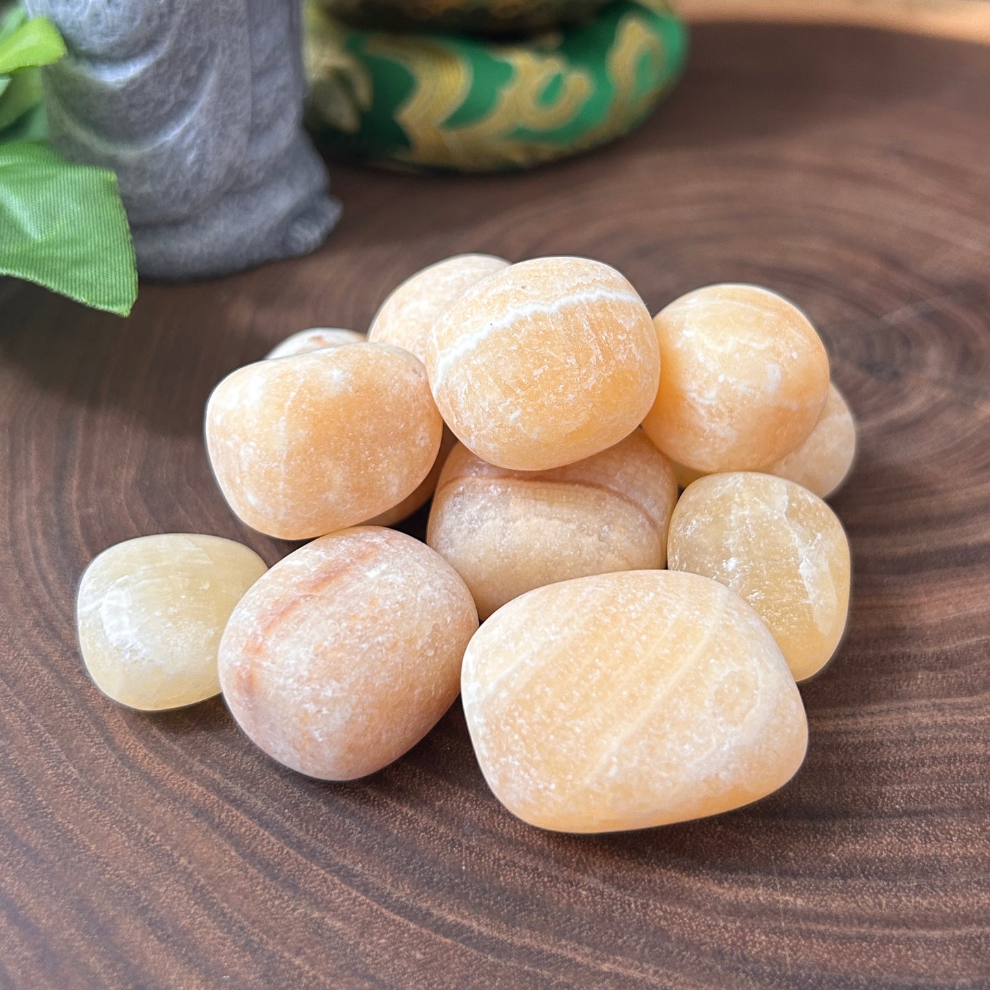 Orange Calcite Matte Tumbled