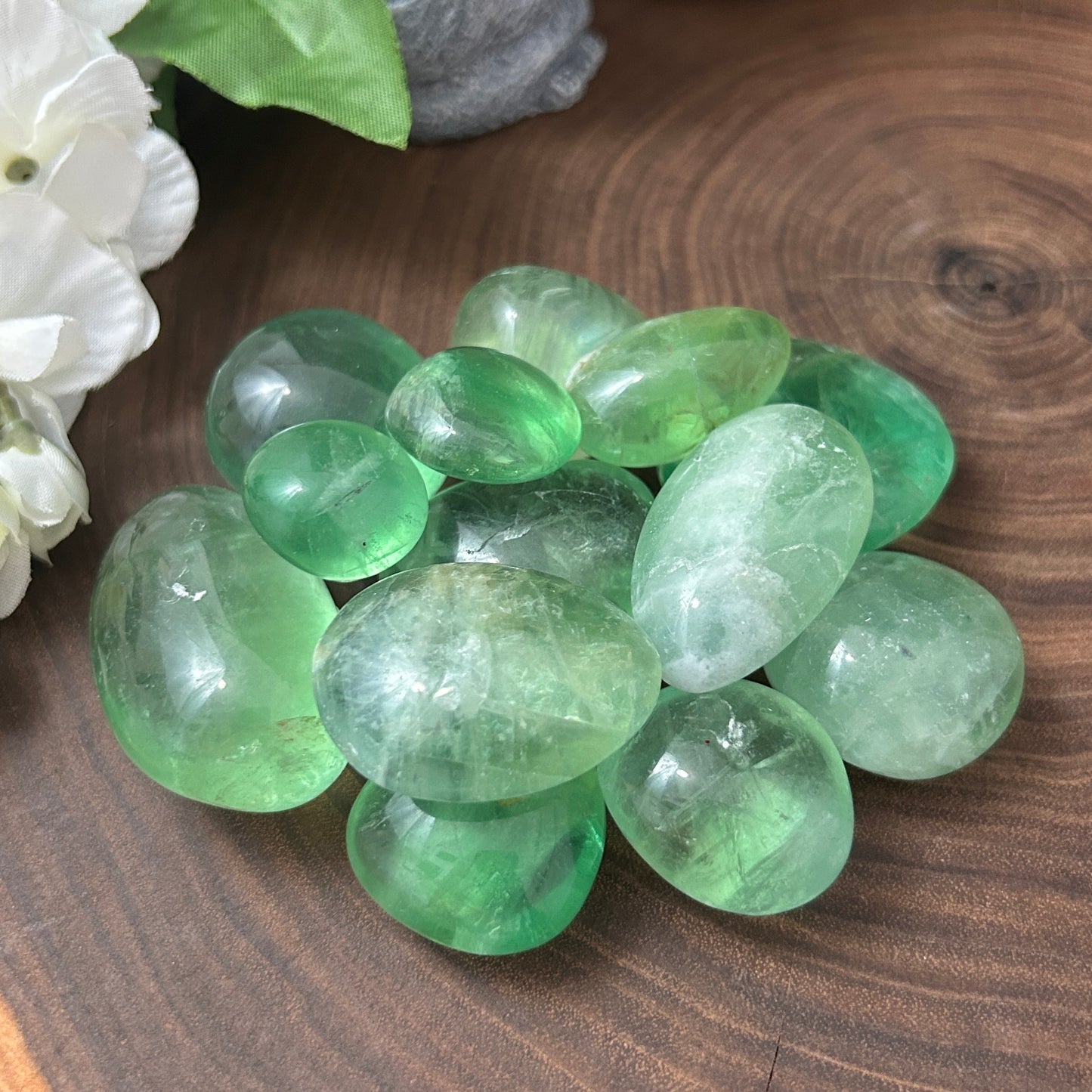 Green Fluorite Tumbled