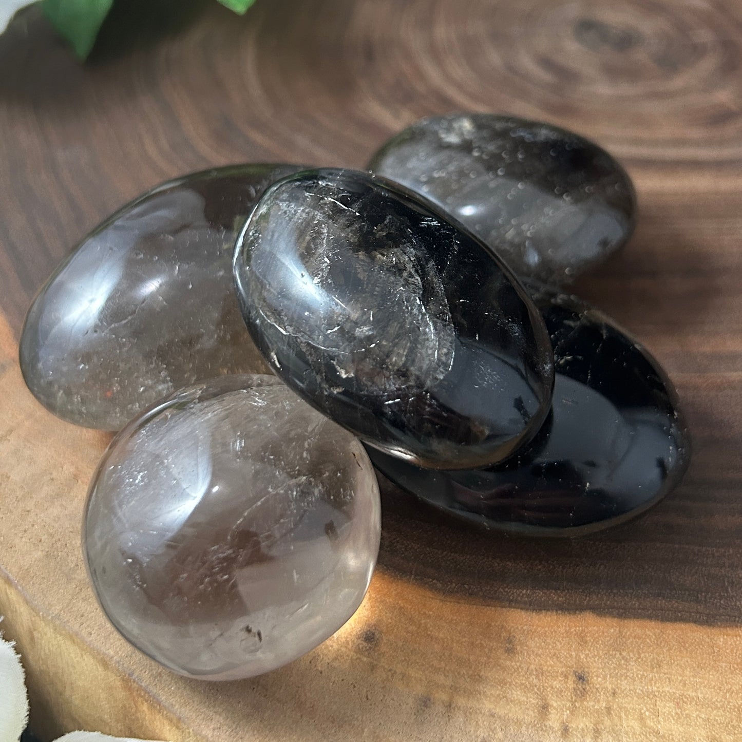 Smoky Quartz Palm Stones