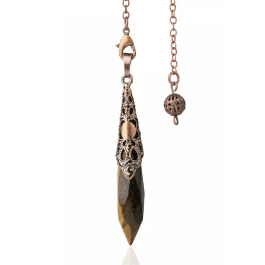 Tiger's Eye Copper Pendulum