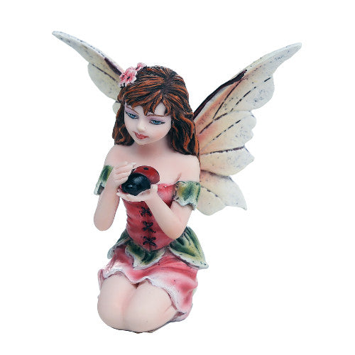 Small Fairy w/Ladybug Statue