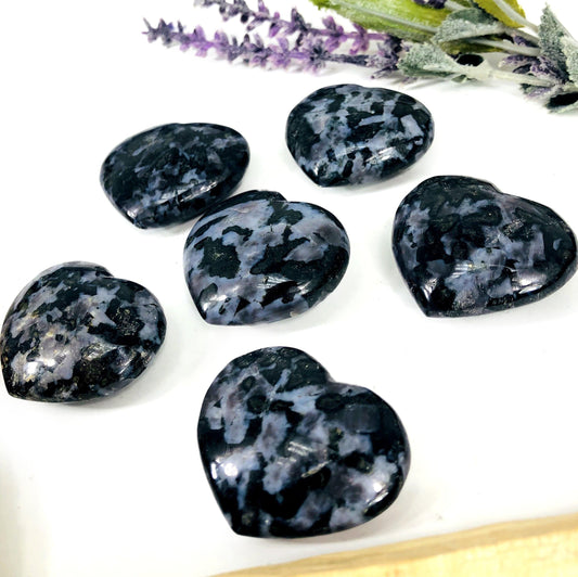 Indigo Gabbro (Blizzard Stone) Heart