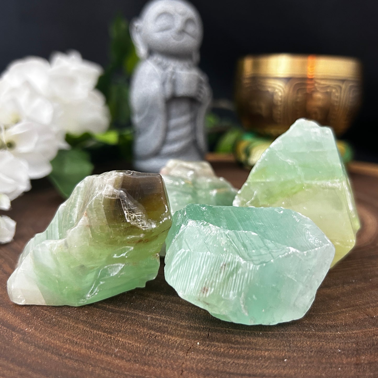 Green Calcite Raw