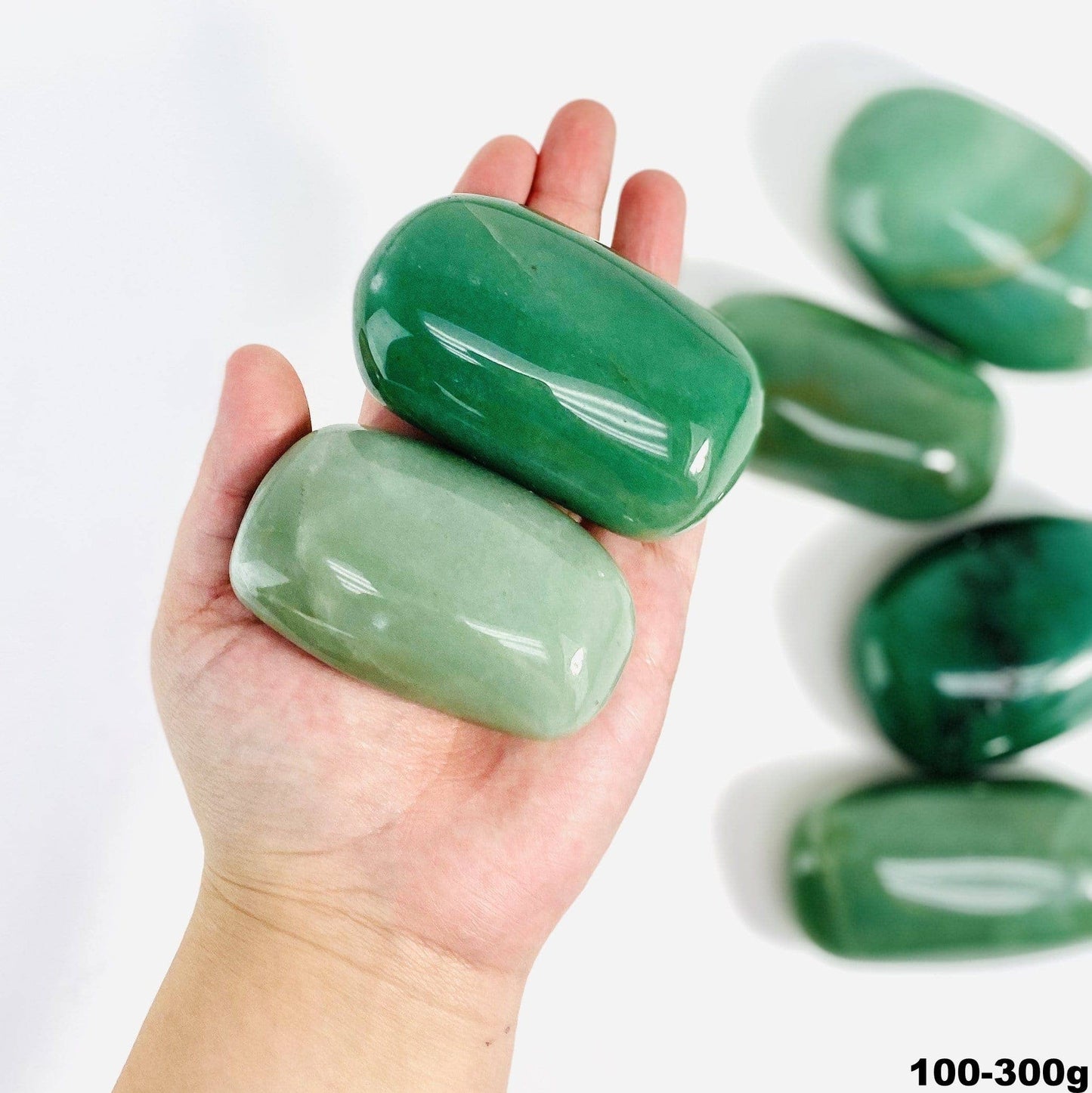 Green Aventurine Palm Stone 120-140g