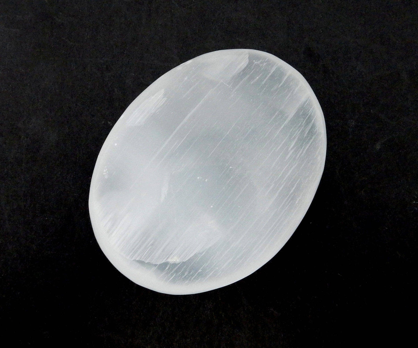 Selenite Palm Stone