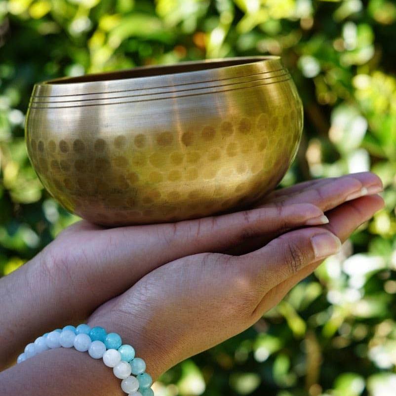 3.5" Hand Hammered Tibetan Singing Bowl - Solar Plexus