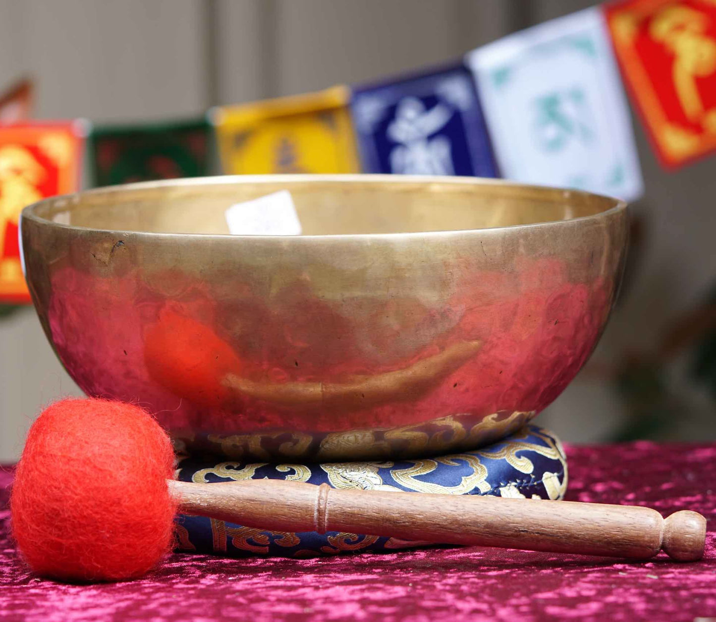 8" Hand Hammered Tibetan Singing Bowl