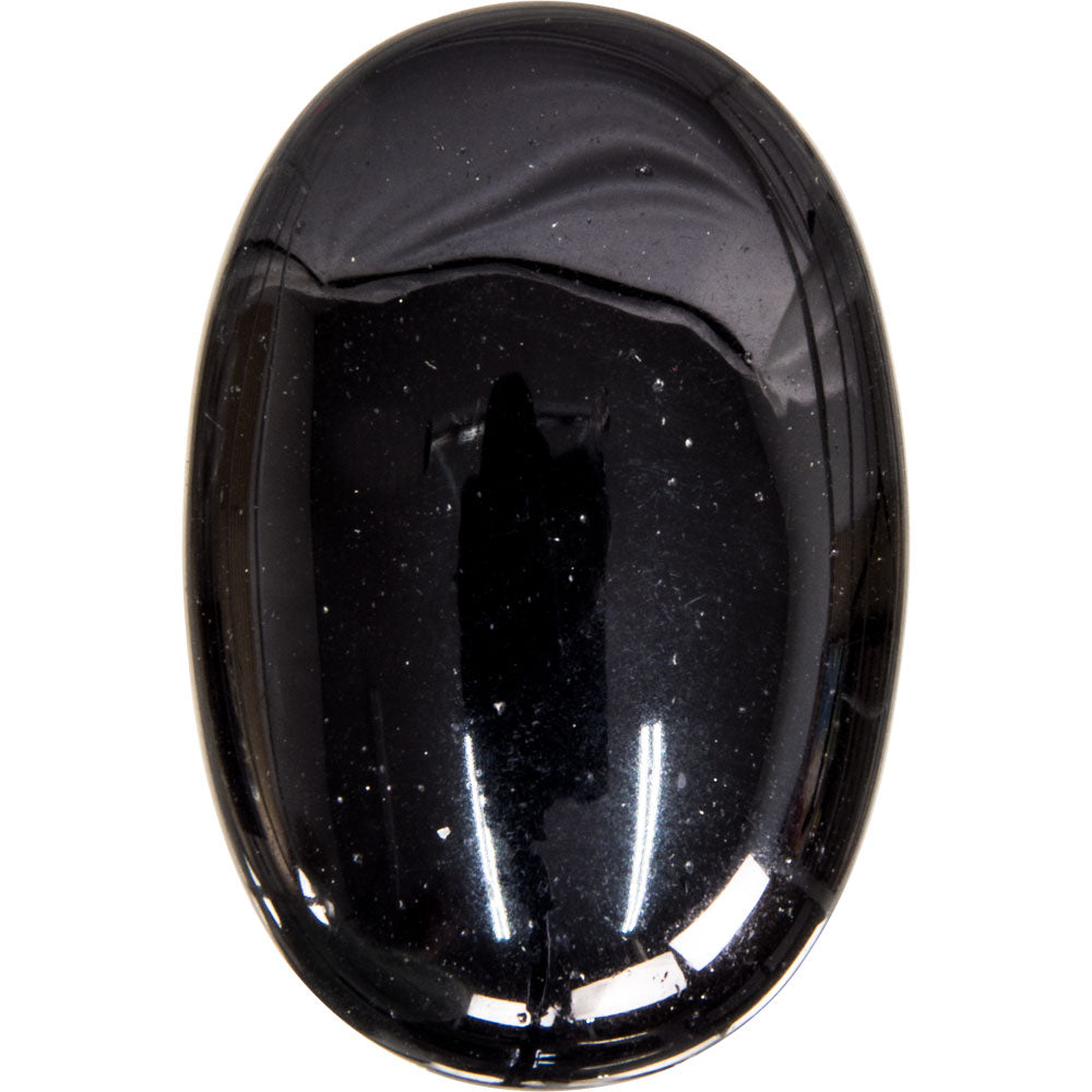 Black Obsidian Palm Stone