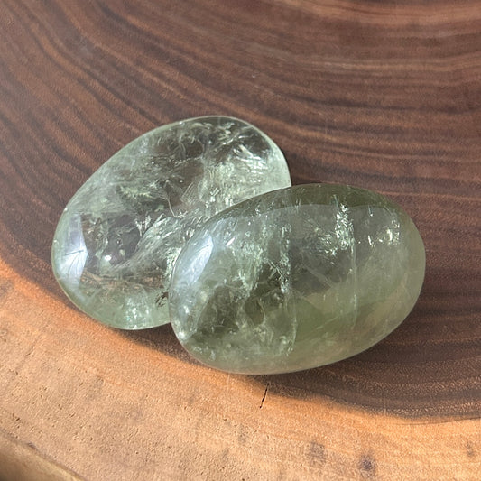 Prasiolite Palm Stone (AAA)