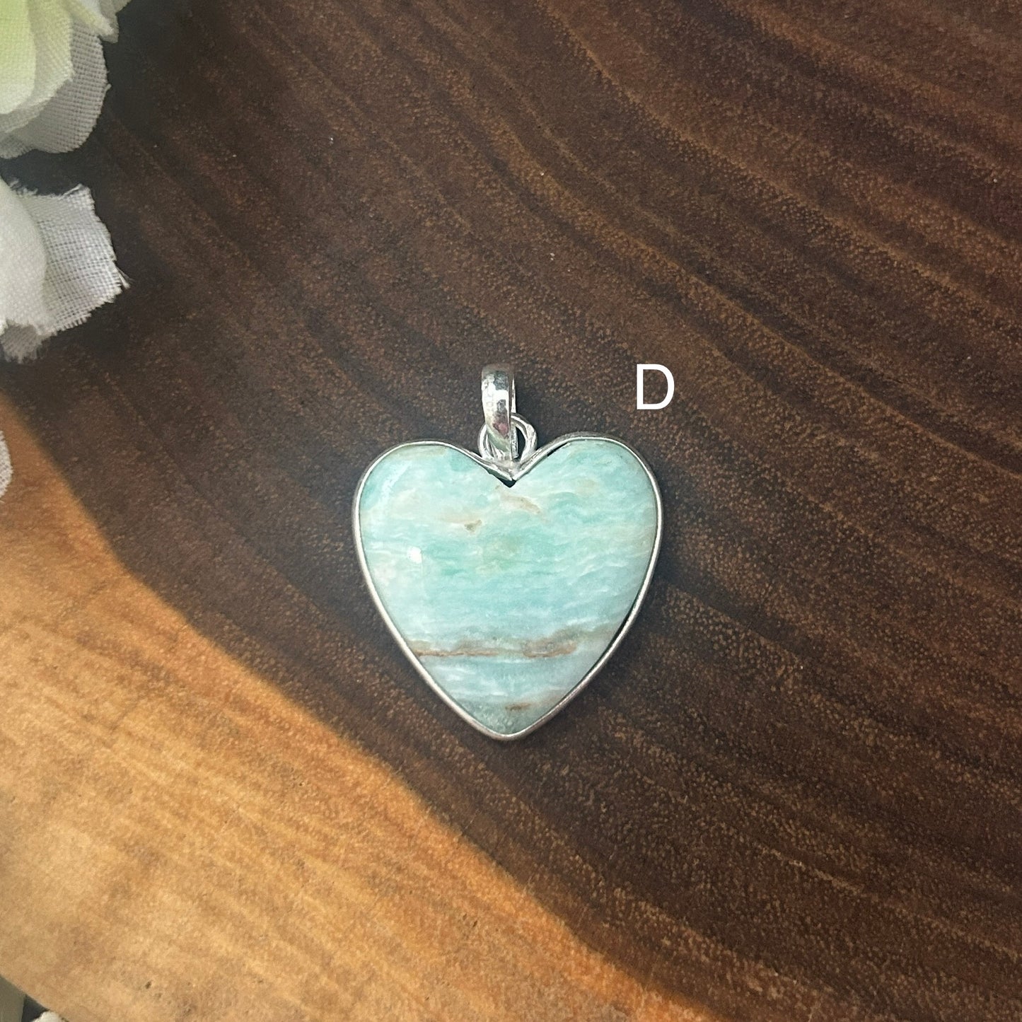 Blue Aragonite Pendant