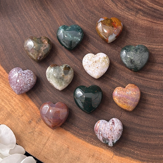 Ocean Jasper Mini Heart