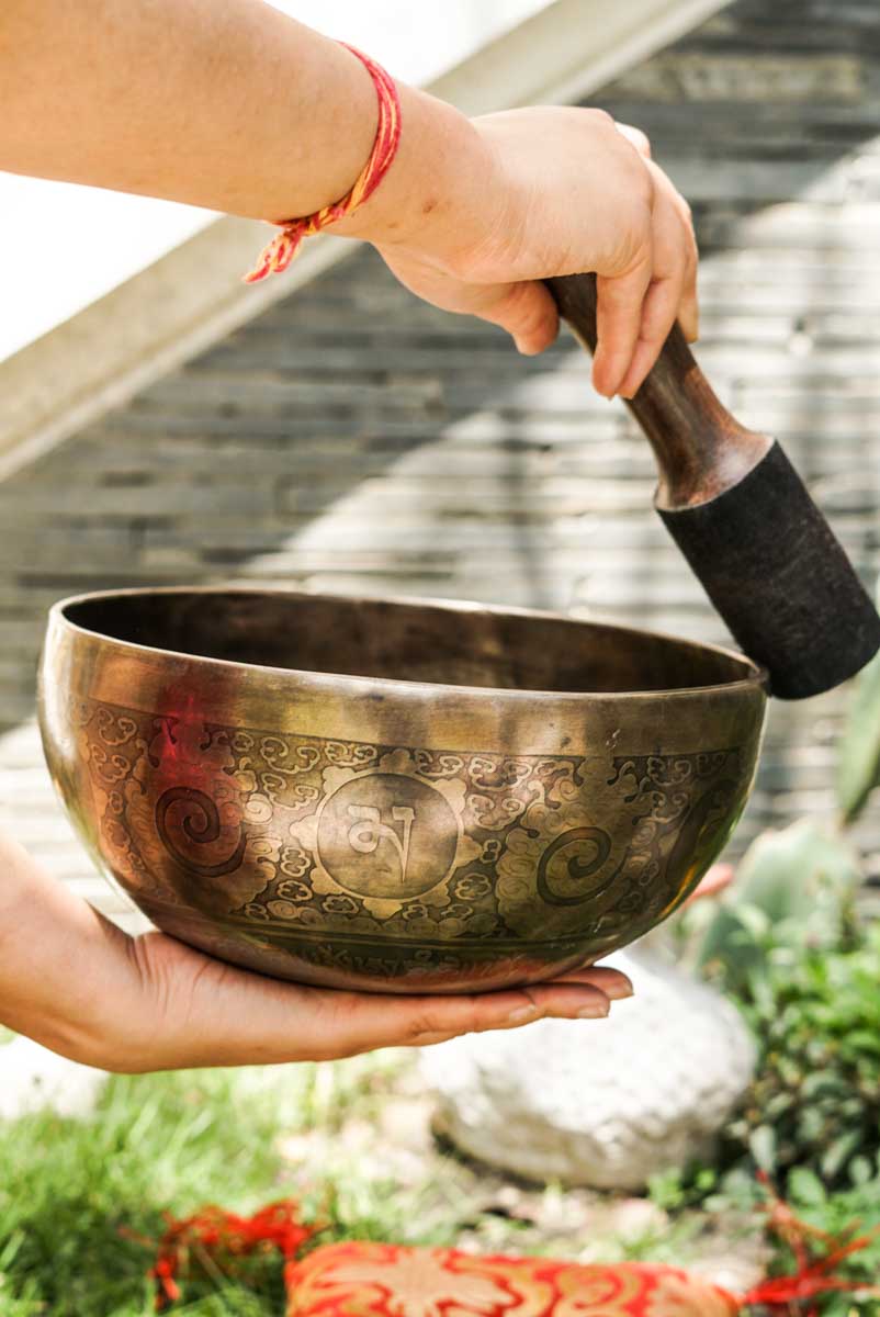 8" Lotus Cosmos Tibetan Singing Bowl - Throat