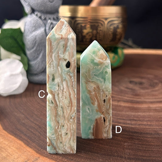 Caribbean Calcite (Blue Aragonite) Obelisk