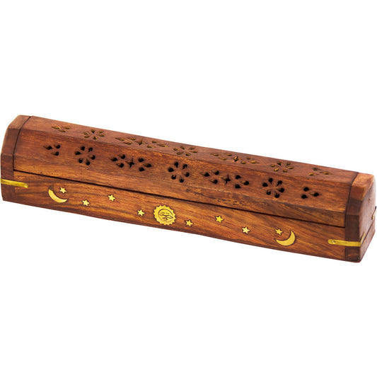 Wood Incense Storage Box Celestial