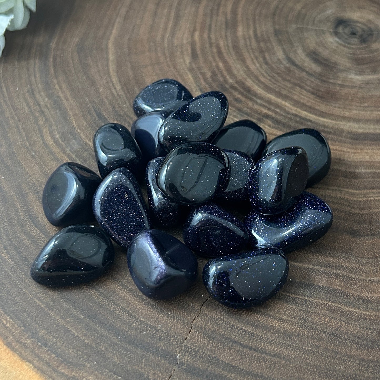 Blue Goldstone Tumbled