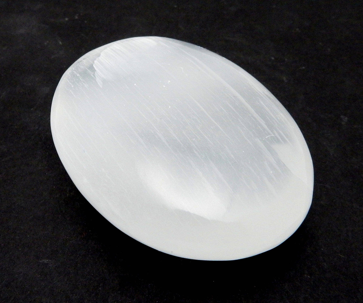 Selenite Palm Stone