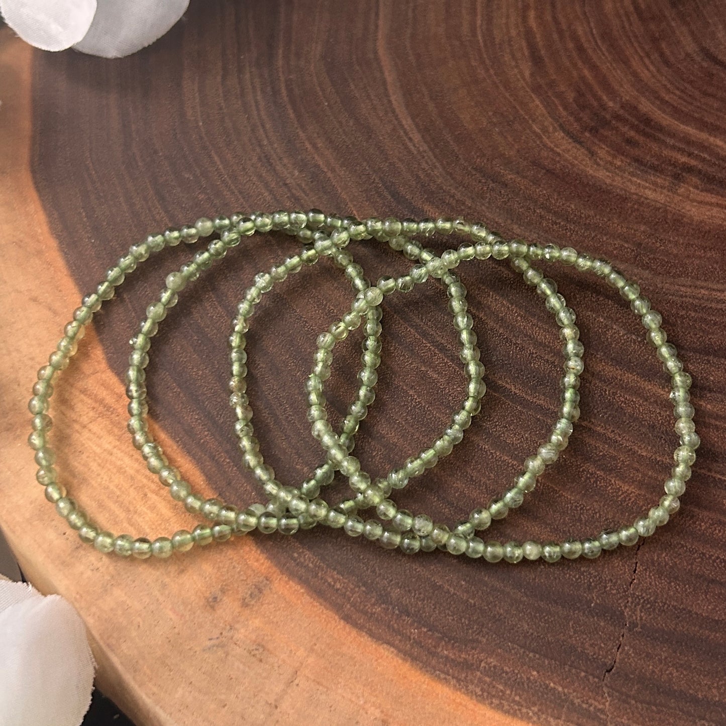 Green Apatite 4mm Stretch Bracelet