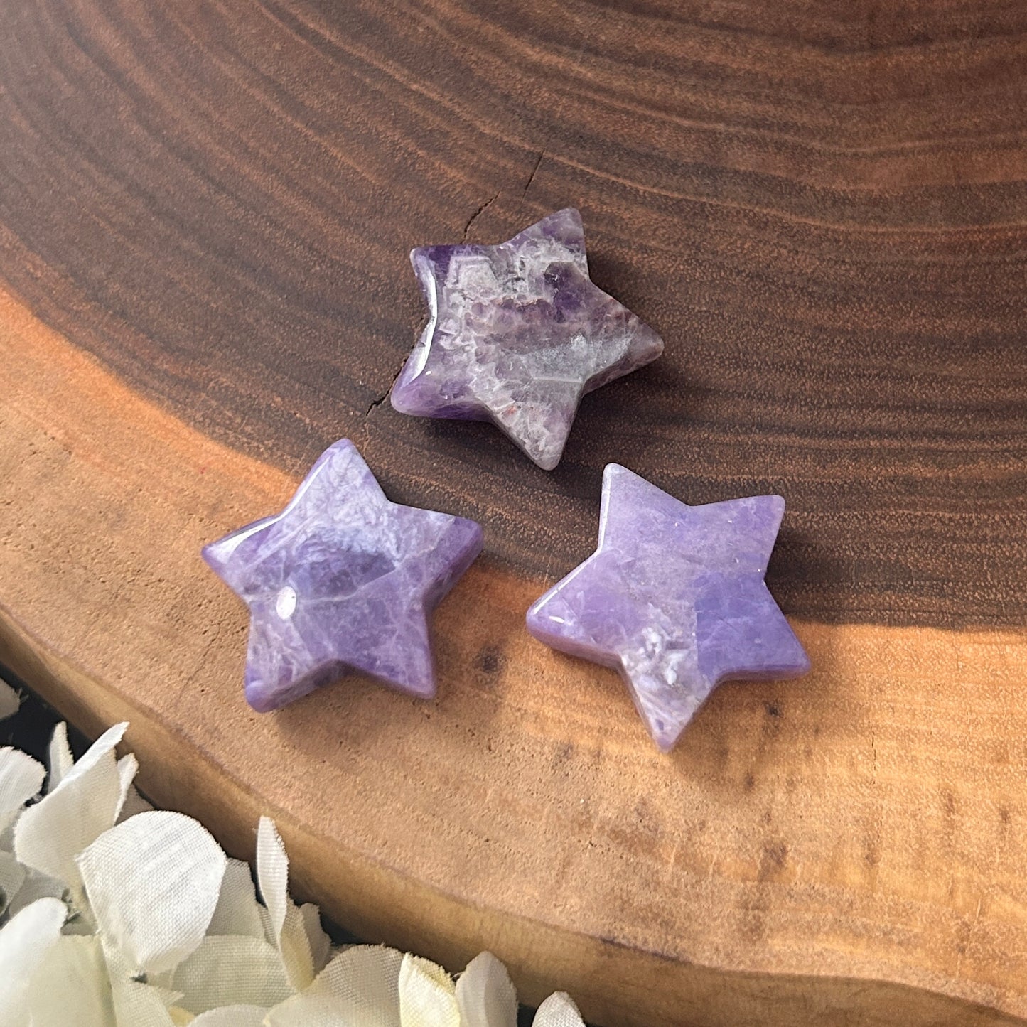 Chevron Amethyst Mini Star