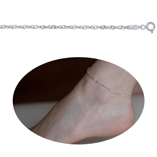 Sterling Silver Anklet - 9"