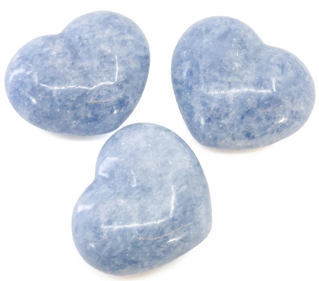 Blue Calcite Heart