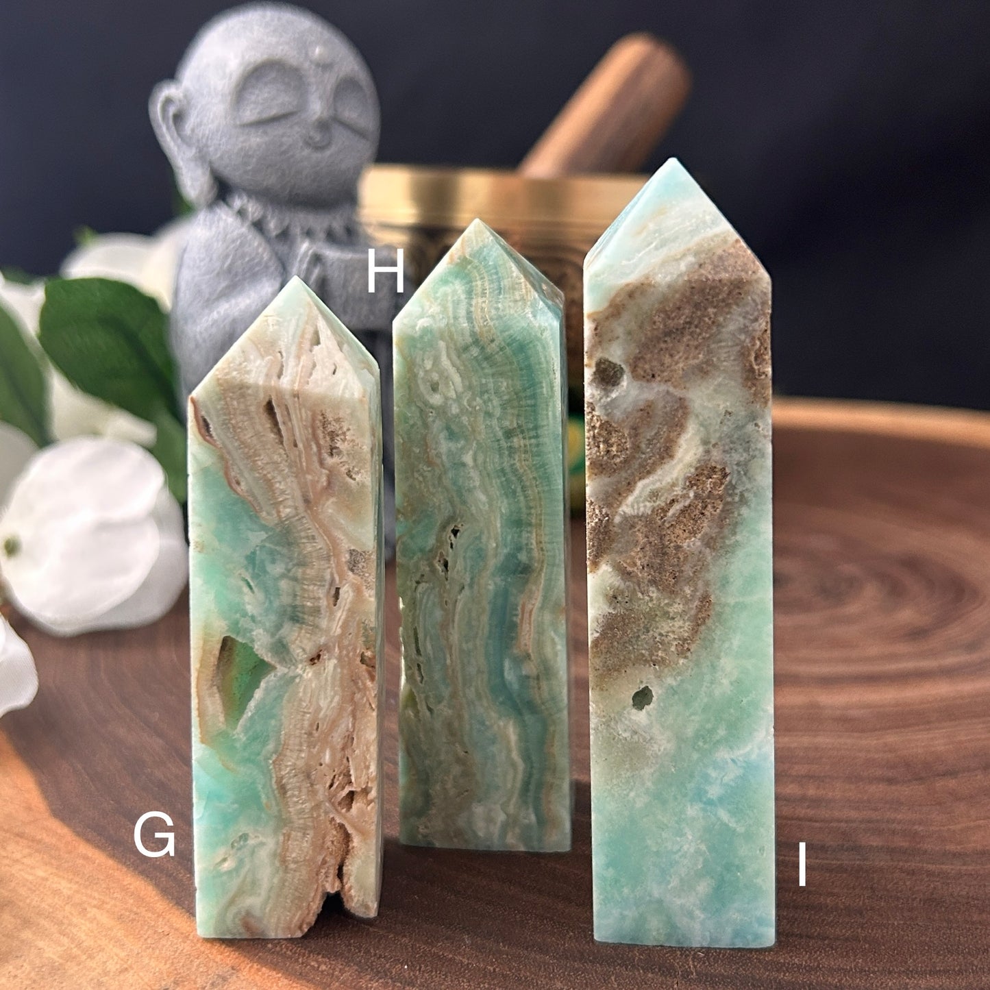 Caribbean Calcite (Blue Aragonite) Obelisk