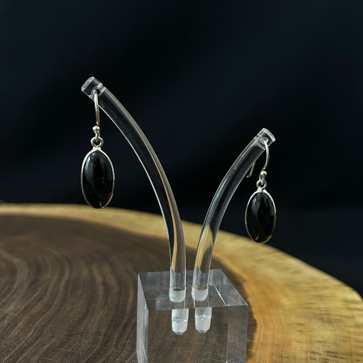 Black Onyx Drop Earrings