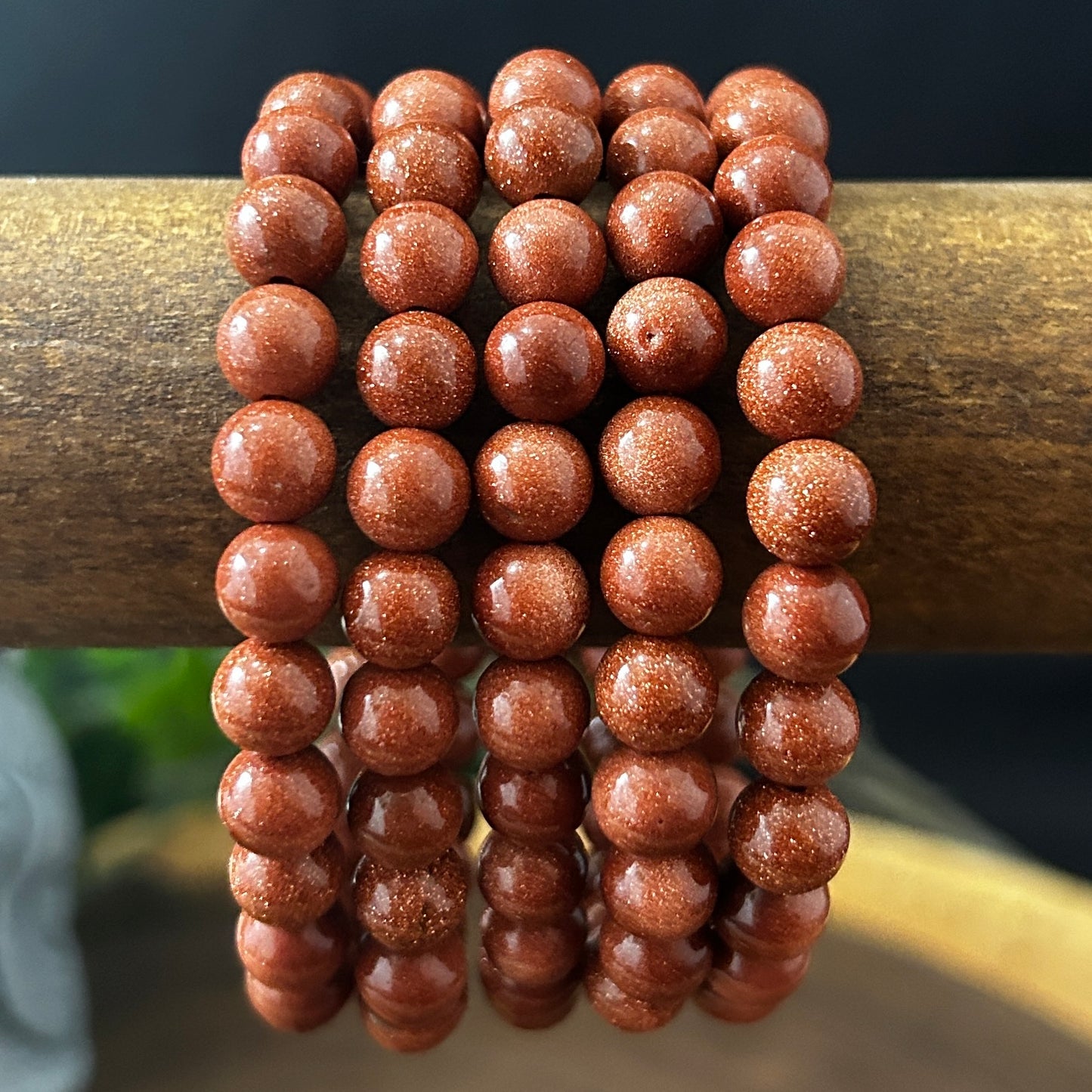 Goldstone 8mm Stretch Bracelet