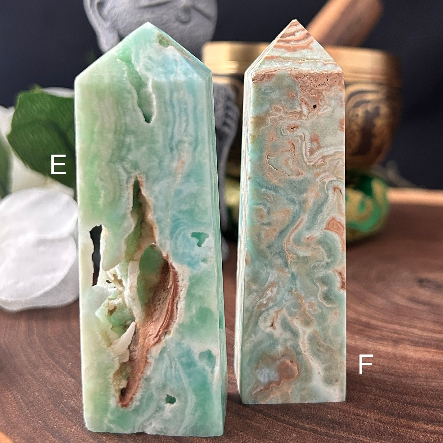 Caribbean Calcite (Blue Aragonite) Obelisk