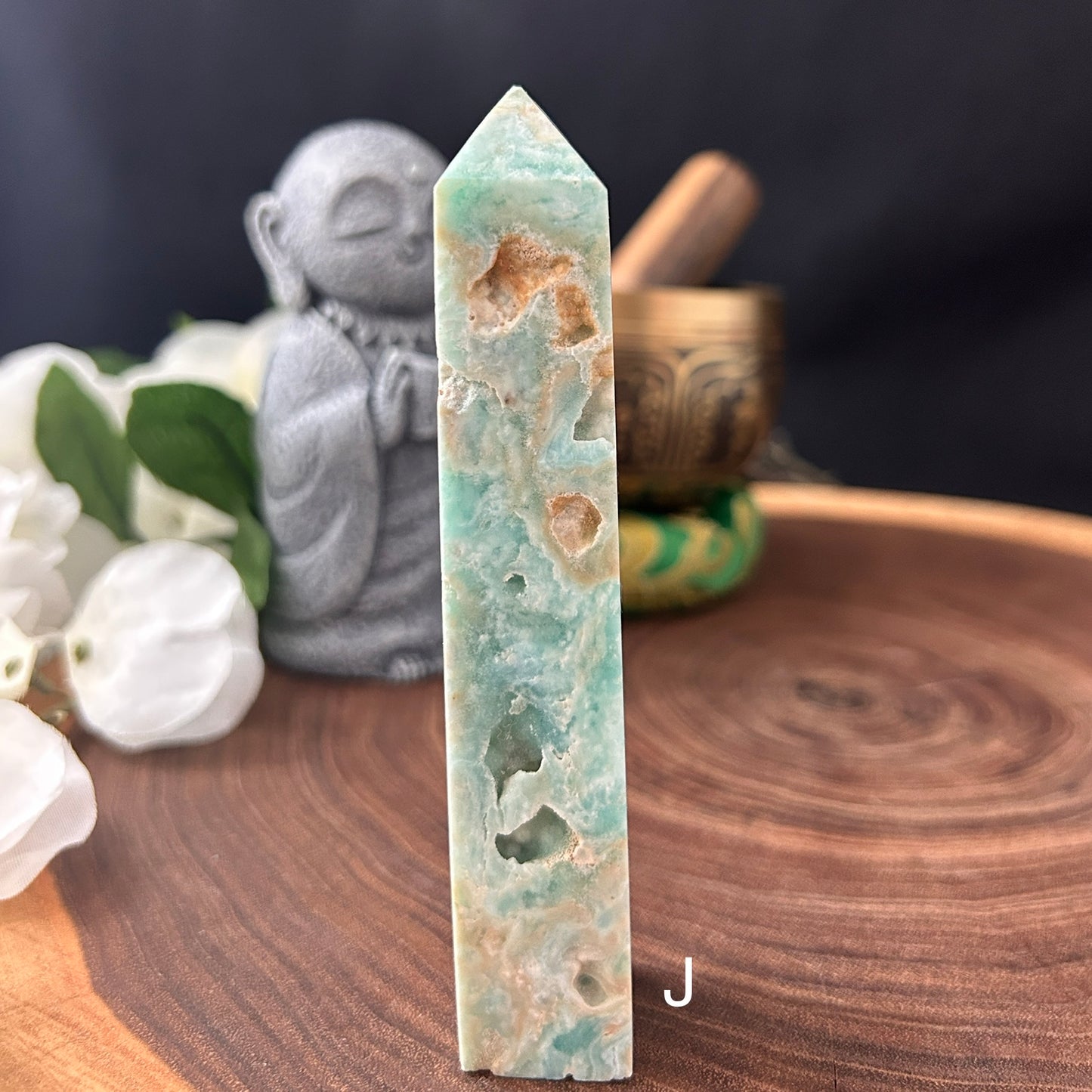 Caribbean Calcite (Blue Aragonite) Obelisk