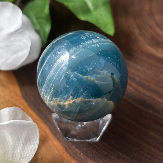 Aquatine Blue Calcite Sphere