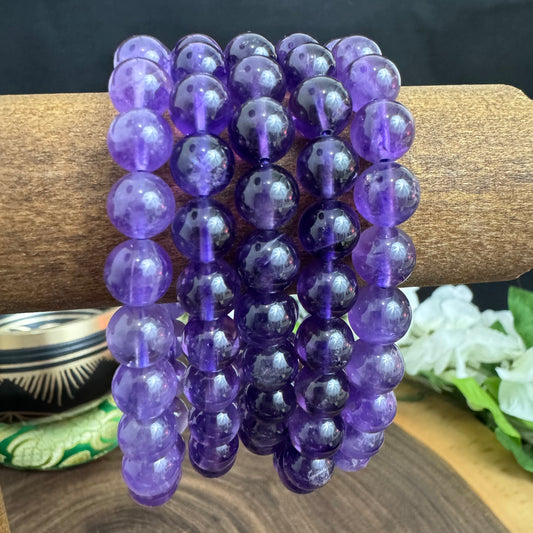 Amethyst 8mm Stretch Bracelet