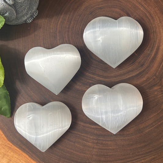 Selenite Heart - Large