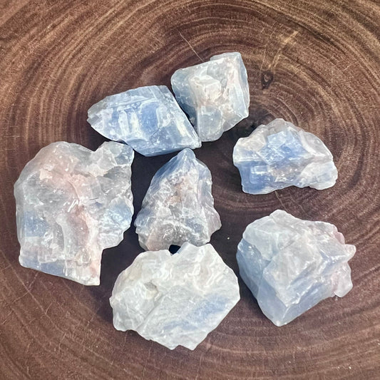 Blue Calcite Raw