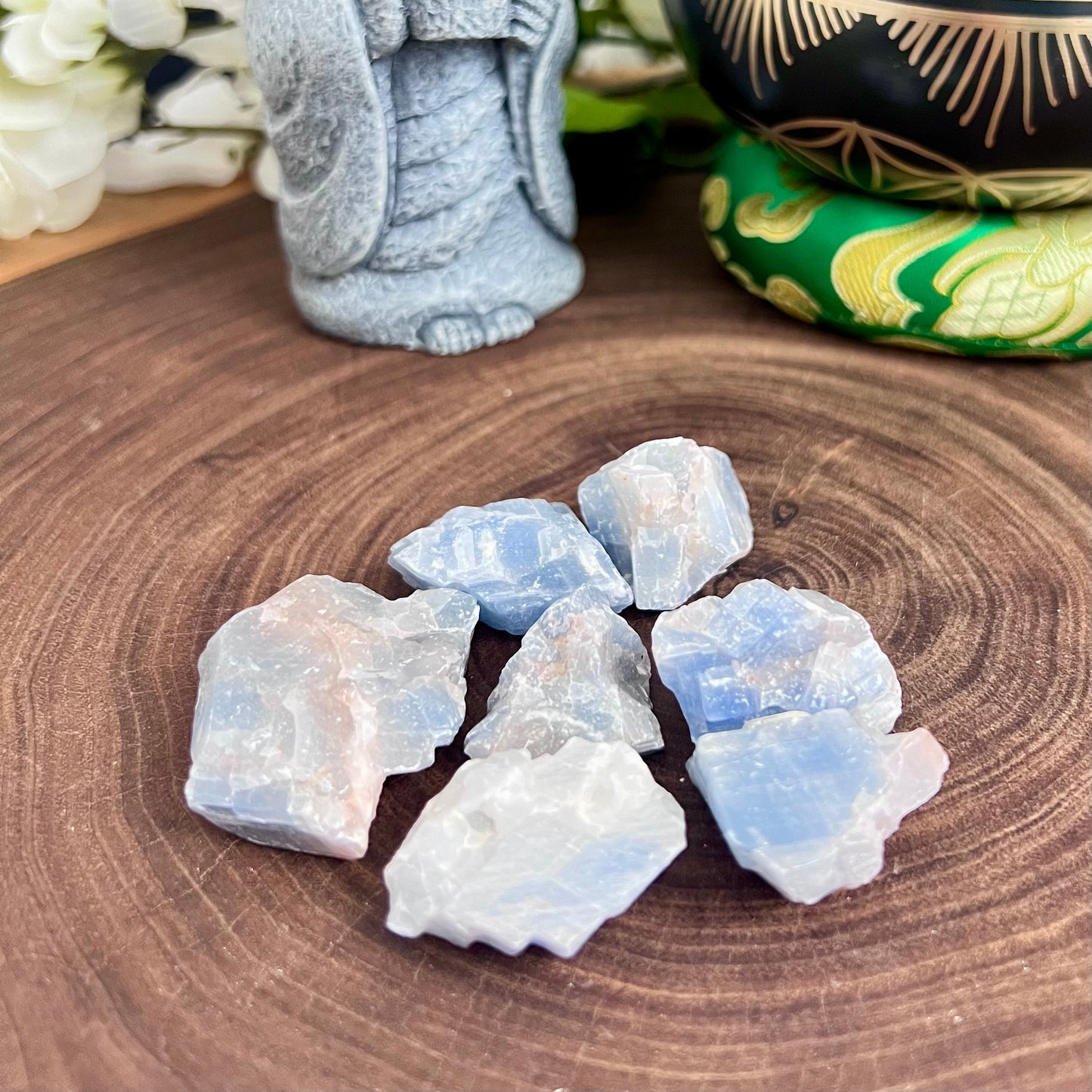 Blue Calcite Raw