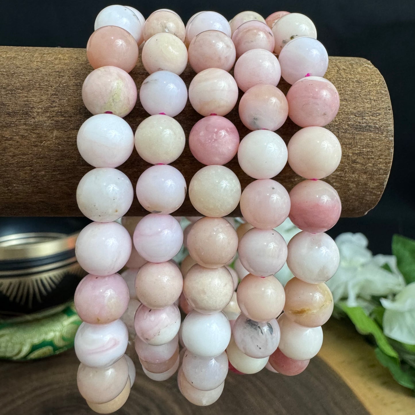 Pink Opal 8mm Stretch Bracelet