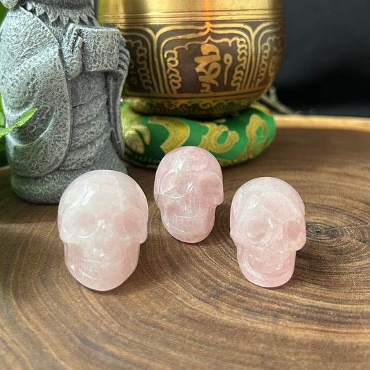 Rose Quartz Skull