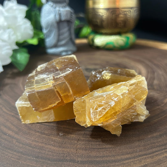 Honey Calcite Raw