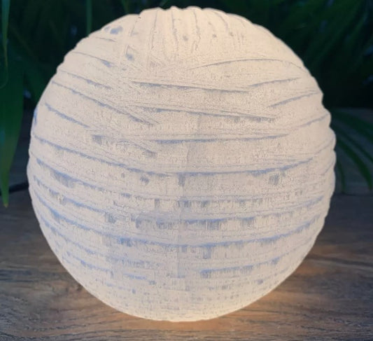 Selenite Sphere Lamp