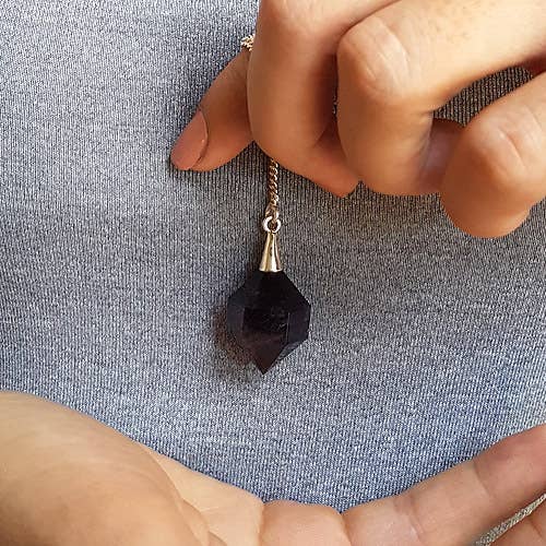 Pendulum - Amethyst Herkimer Style