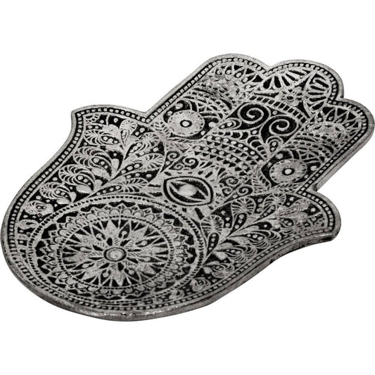 Aluminum Incense Holder - Fatima Hand