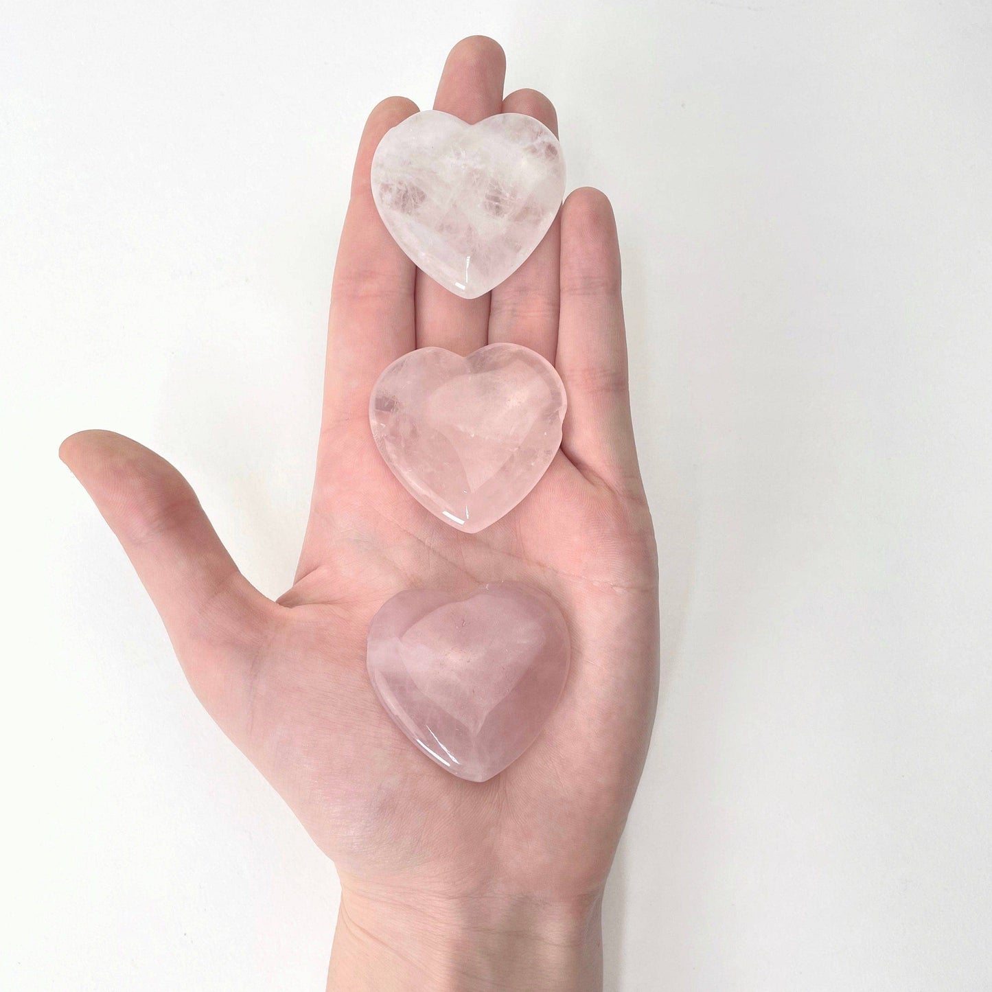 Rose Quartz Heart Polished