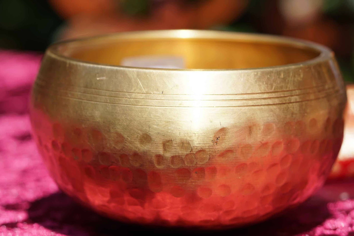 3.5" Hand Hammered Tibetan Singing Bowl - Solar Plexus