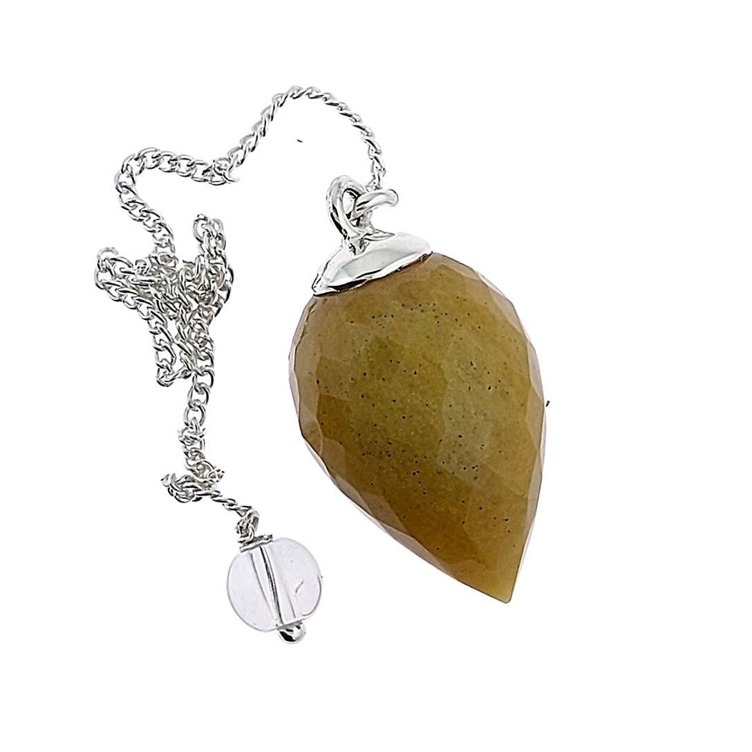 Pendulum - Faceted Golden Quartz