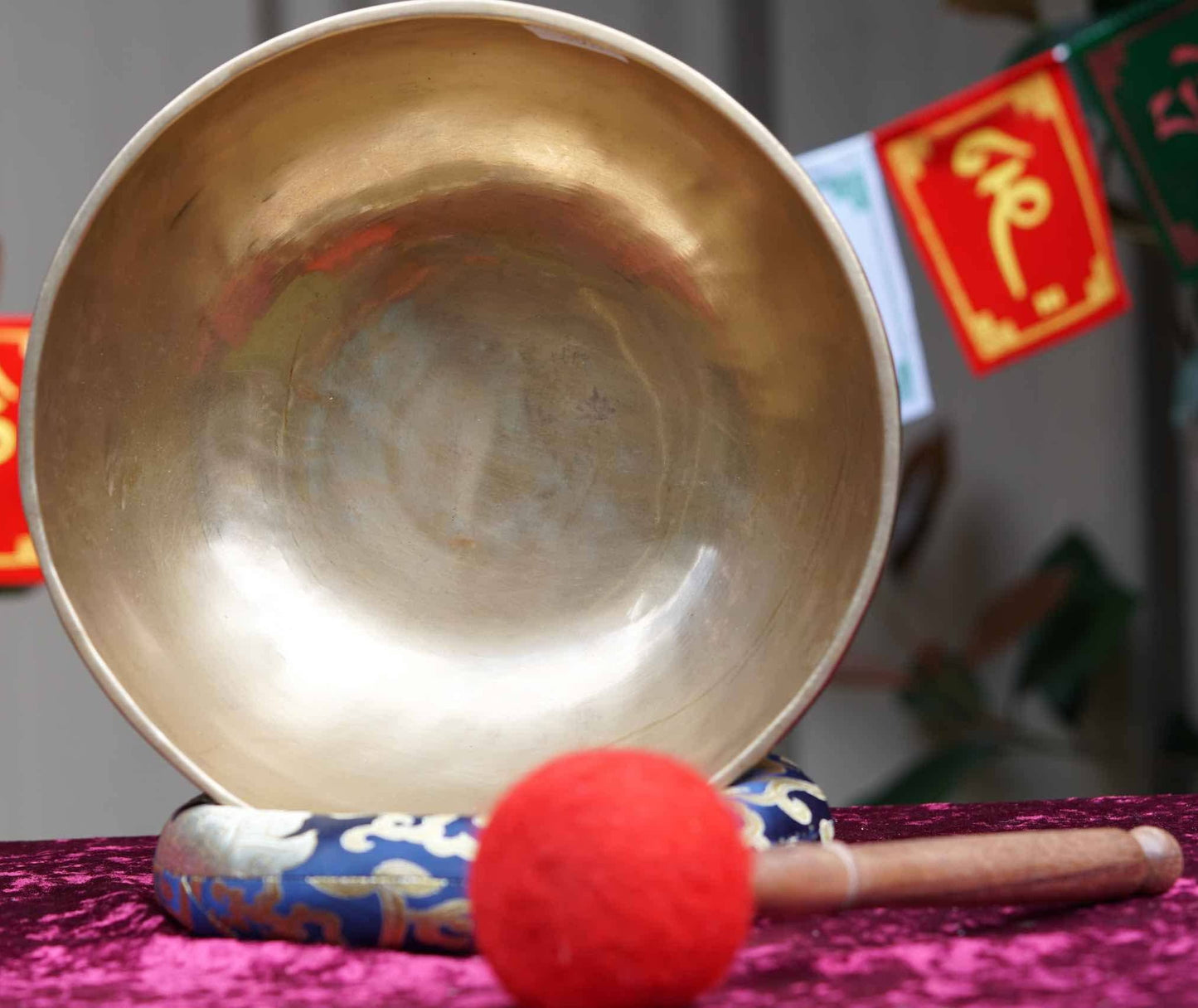 8" Hand Hammered Tibetan Singing Bowl