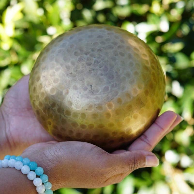 3.5" Hand Hammered Tibetan Singing Bowl - Solar Plexus